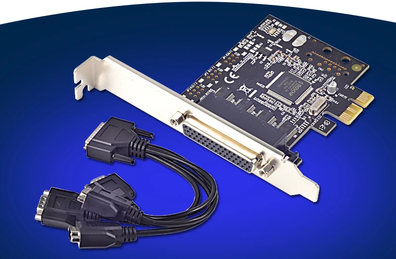 4 порта RS232 последовательный адаптер PCI плата расширения MCS9904 чипсет с кабелем