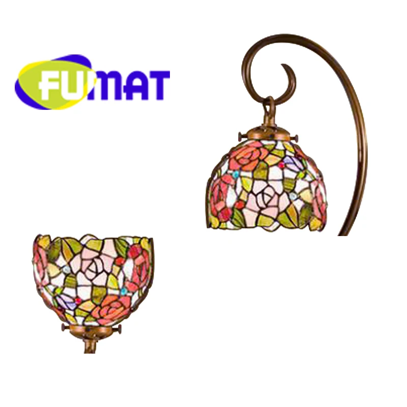 Настольная лампа FUMAT Tiffany светодиодная ПРОСТАЯ ПРОЗРАЧНАЯ витражная