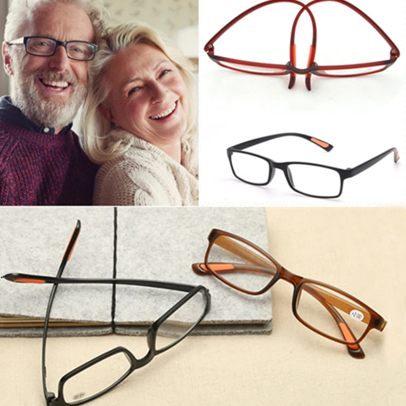 Новые черные очки для чтения ультрапрочный светильник материал из смолы мужчин и