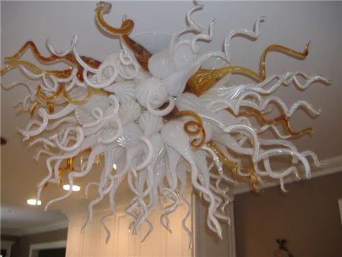

Ceiling LED Light Italian Style Handmade Murano Glass Clear Chandelier,LR1113