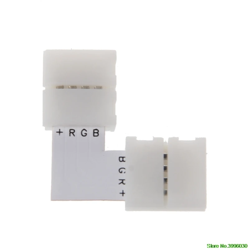 4 Pin Светодиодный разъем L Форма угловой Быстрый Splitter правый угол 10 мм 5050 RGB