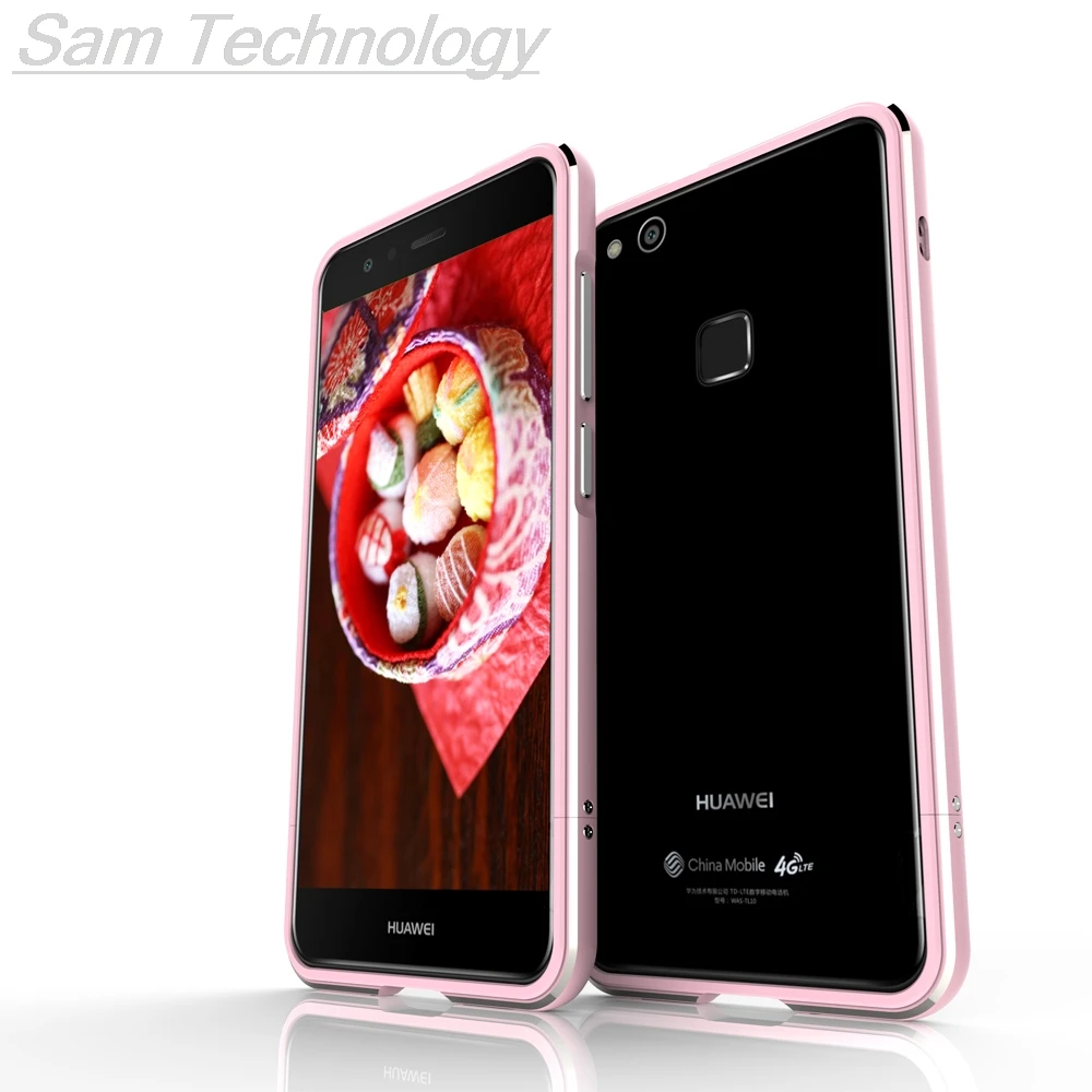 Роскошные Делюкс ультра тонкий алюминиевый бампер для huawei P10 Lite 5," чехол+ 2 пленки(1 на передней панели+ 1 сзади