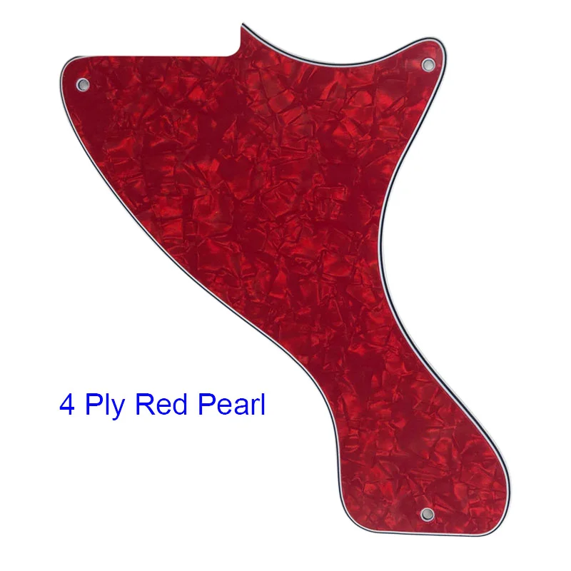4Ply Red Pearl Pleroo пользовательские гитарные части-для US JR LP Les Paul Junior гитарные накладки для царапин пластины, Многоцветный выбор - Цвет: 4Ply Red Pearl