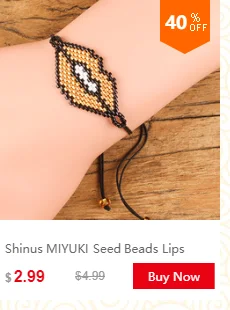 Shinus сглаза браслет MIYUKI глаз ювелирные изделия браслеты для женщин Pulseras Mujer лето пляж золото Delica Бисероплетение ручной работы