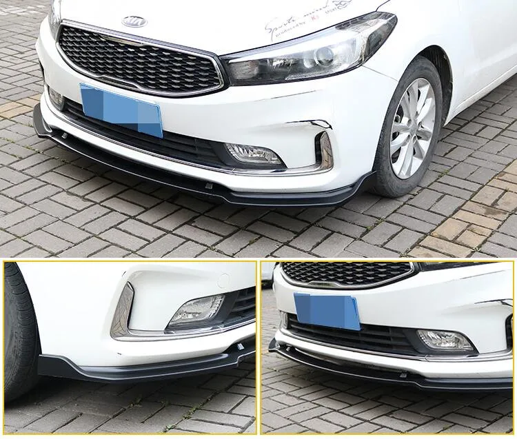 Для KIA K3 Forte- передний бампер диффузор протектор кузова Комплект спойлер бампер автомобиля Передняя Лопата столкновения Спорт черный/красный