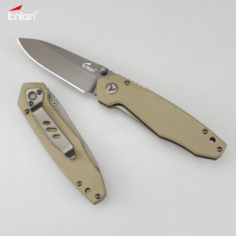 Складной нож ENLAN EW006 8Cr13Mov с лезвием G10 уличный Тактический Универсальный