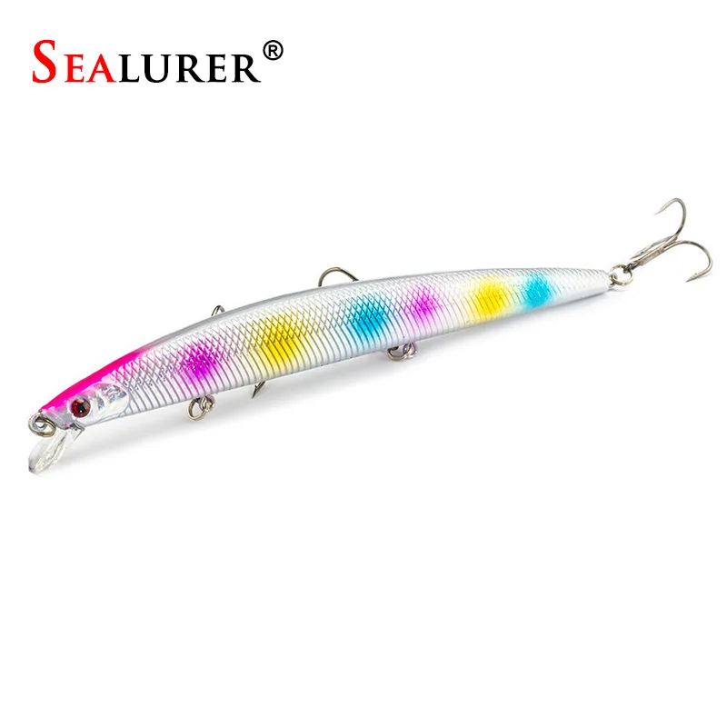 G Sealurer 1 предмета; детская одежда для сна с длинным Minnow приманки для ловли рыбы, 18cm26g Пластик жесткая наживка для рыбалки рыболовные снасти искусственная наживка; форель для рыбалки - Цвет: G