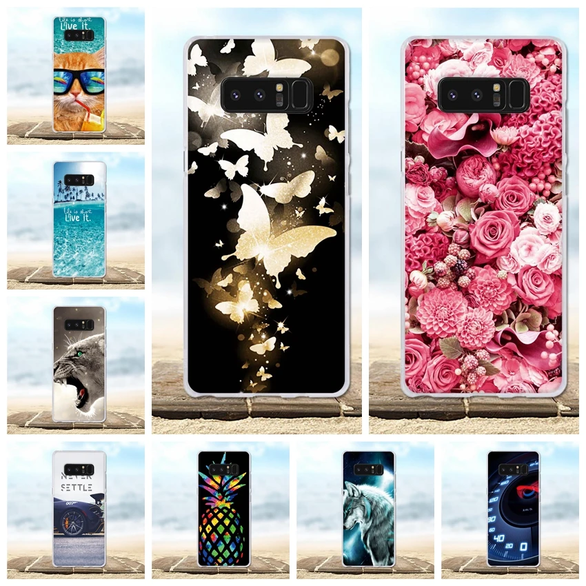 Чехол для Samsung Galaxy Note 8 милый силиконовый мягкий чехол из ТПУ Note8 | Мобильные