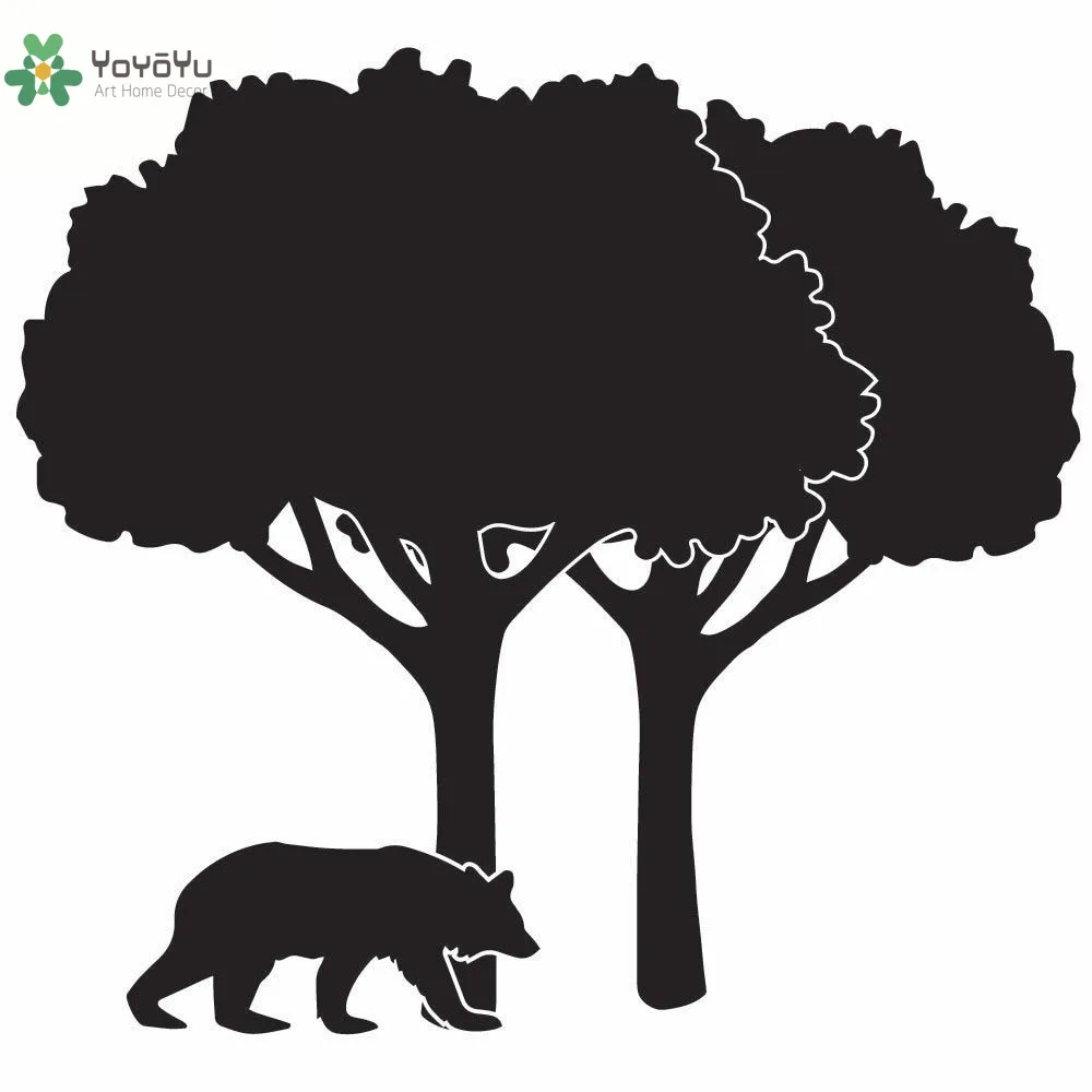 YOYOYU Wall Decal Vinyl Art DIY Tree Room Decoration Scene Bear Mural Kids Living Decor Poster YO377 | Дом и сад