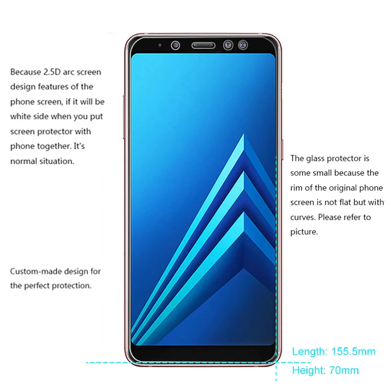 GXE 9H закаленное стекло для Samsung Galaxy A8 (2018) A530F Защитная пленка экрана + 2018 A730F|glass for