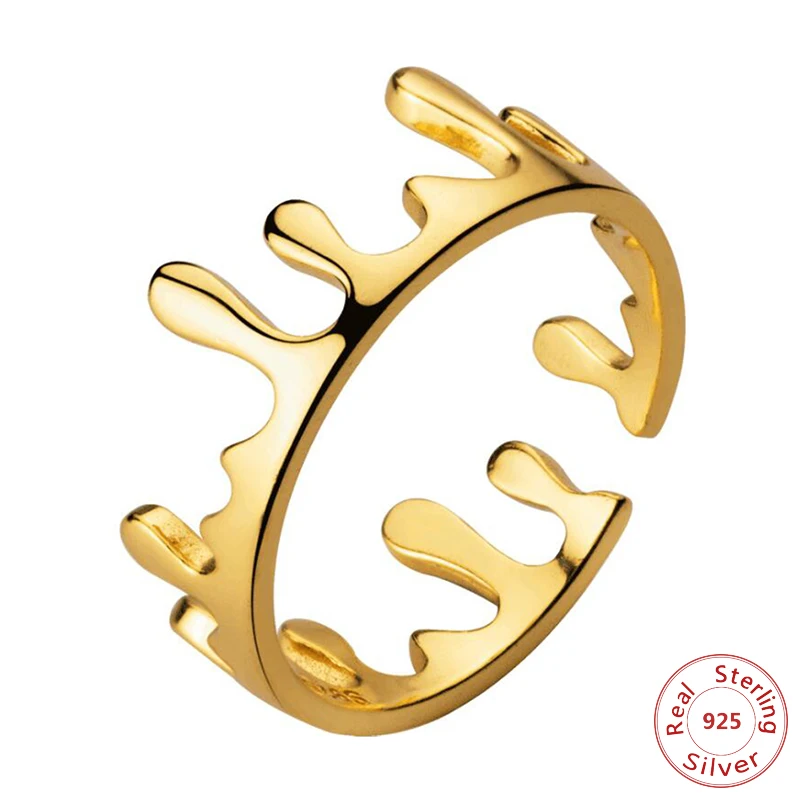 

Женское кольцо на палец, уникальные обручальные кольца золотистого цвета из серебра 925 пробы, ювелирные изделия