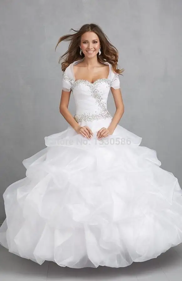 Платье-Де-Дебютантка Пункт 15 Anos Элегантный Синий Белый Бальное платье Год