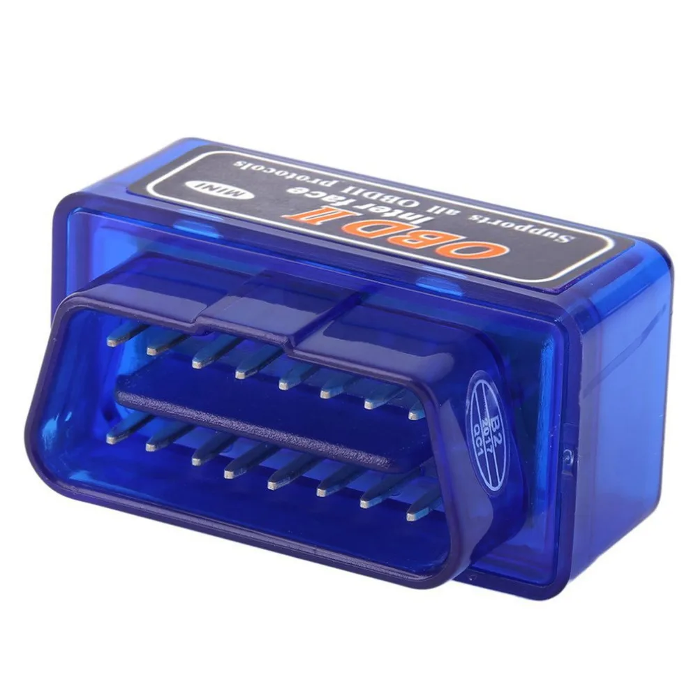 Новинка 1 шт. синий Портативный мини ELM327 Bluetooth-совместимый диагностический