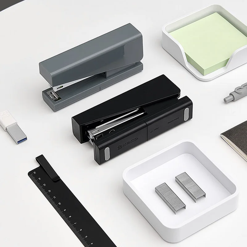 Степлер Xiaomi Mijia Kaco LEMO 24/6 26/6 с 100 скобами для бумаги, офиса, школы, дома со скобами