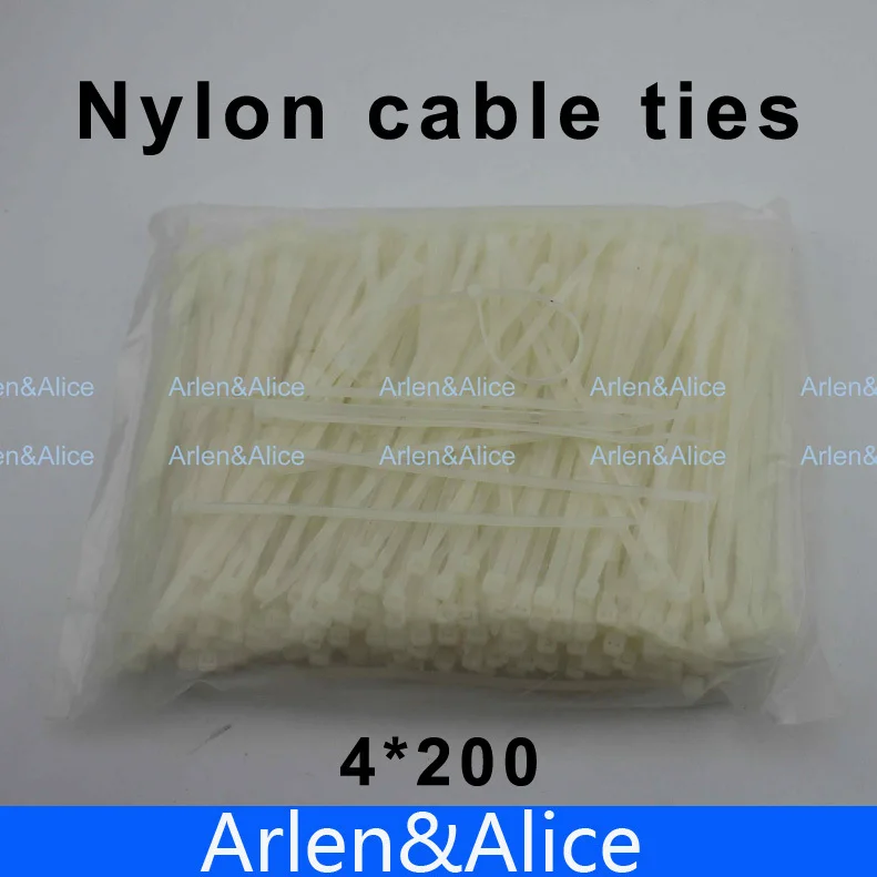 

500pcs 4mm*200mm Nylon cable ties