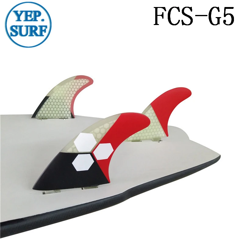 Плавник для серфинга FCS G5 Fin сотовый плавник доски 5 цветов Серфинг Quilhas