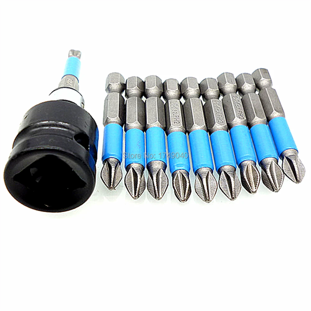 10 шт. 1/4 &quotШестигранным хвостовиком PH2 отвертка Philips Bits 50 миллиметровый магнитный