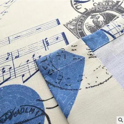 

Cotton Linen Iron tower Mediterranean Luxury Window Curtains for LivingRoom Kitchen Black Curtain Flat Window Treatments Grommet