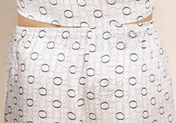 100% шелк тутового шелкопряда взвешивание Мужская пижама с коротким рукавом и