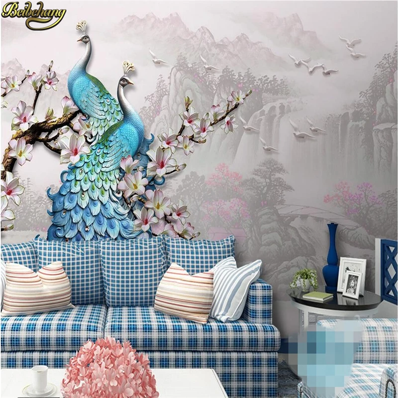 Beibehang пользовательские обои большие настенные наклейки водное производство