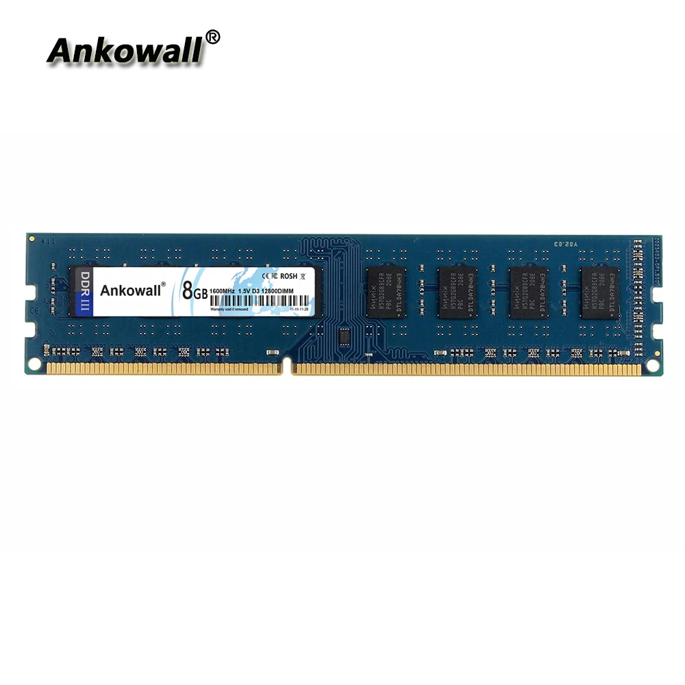 Ankowall RAM DDR3 8GB 1333 MHz 1600MHz 1866MHz настольная память 240pin 1 5 V продажа Новый DIMM|Оперативная