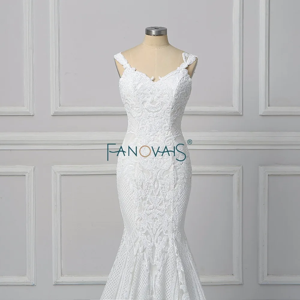 Винтажное кружевное свадебное платье русалки Vestido de Novia Свадебные платья без спинки robe de mariee турецкие платья невесты