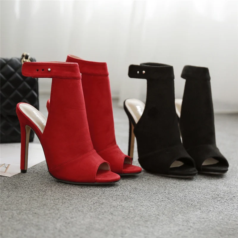 Женские летние туфли на высоком каблуке 11 5 см Роскошные Босоножки с открытым