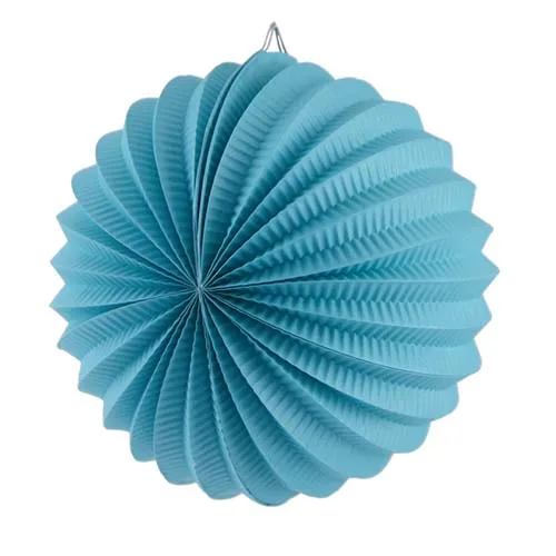 teal 19 см плиссе в гармошку бумажные фонари арбуз круглые фонари для свадьбы День рождения душ события Детские вечерние украшения комнаты - Цвет: teal