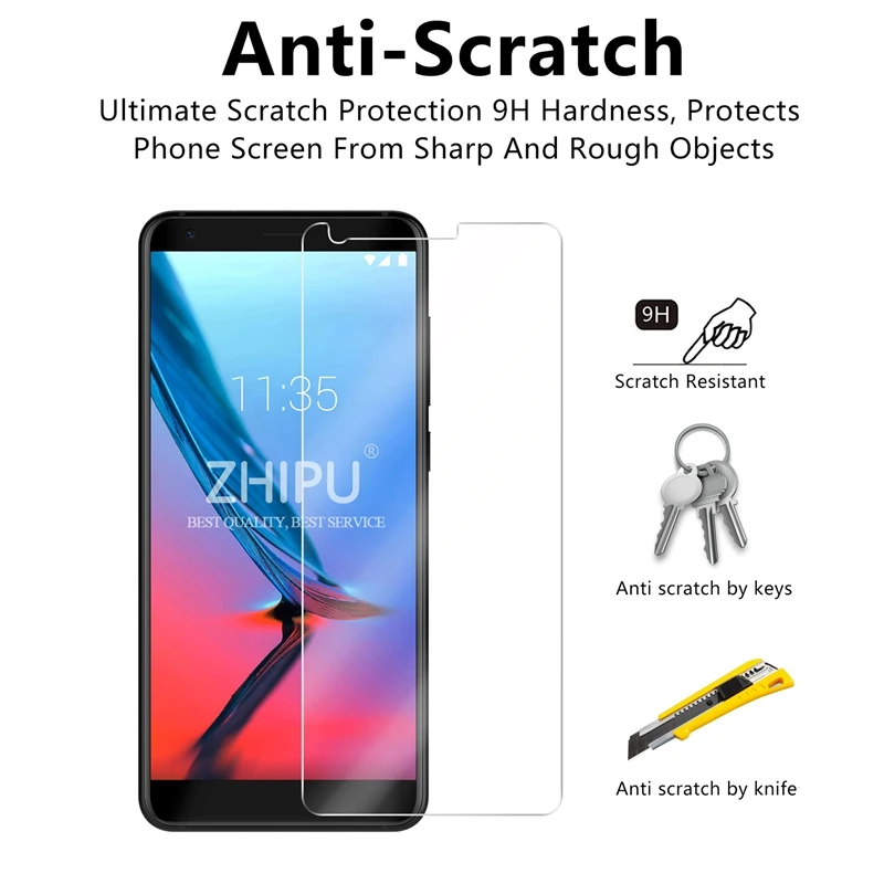 2.5D 0 26 мм 9H Премиум Закаленное стекло для zte Blade V9 Защитная пленка 5 7 дюймов |