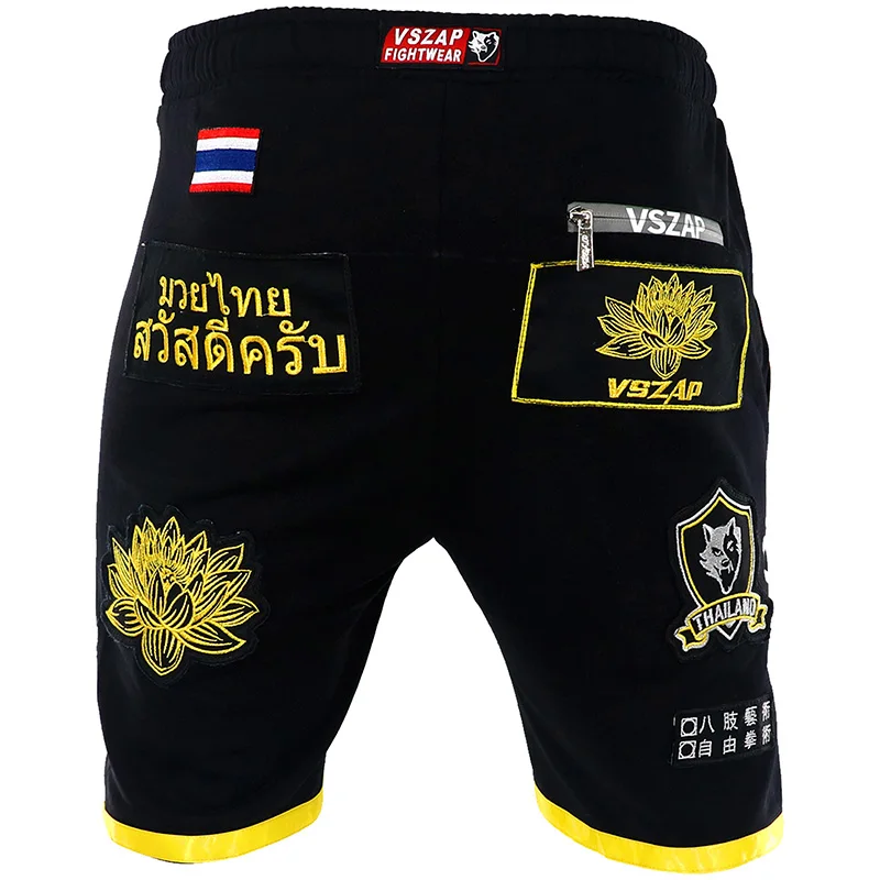 VSZAP боевые шорты ММА Муай Тай фитнес Санда Боевые искусства BJJ бой кикбоксинг для
