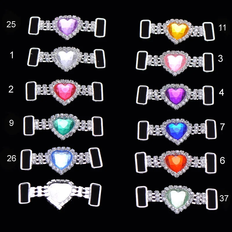 

(S0552) 10pcs/lot, 45mmx19mm,bar size:14mm,heart rhinestone connectors for hear jewelry,silver plating