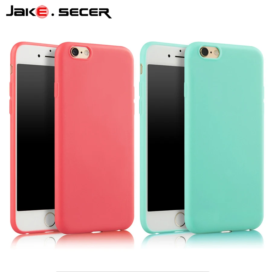 Модные однотонные Цвет тонкий мягкий силиконовый Best Coque чехол для Apple IPhone 6S 5 5S SE 7