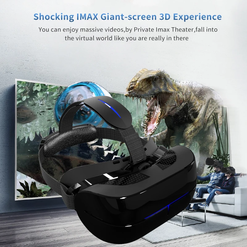 2 К HD Wifi HDMI все в одном Очки виртуальной реальности VR гарнитура 3D Android картона 360