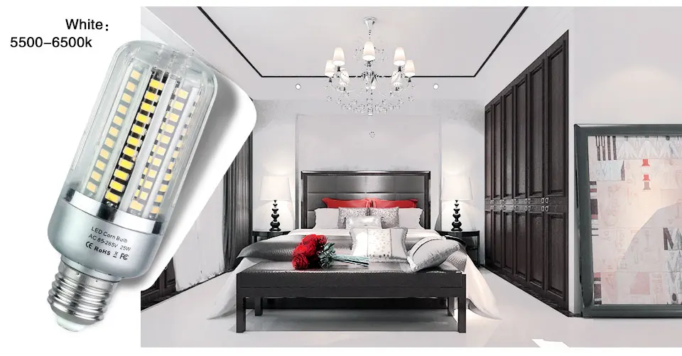 E27 светодиодный лампы E14 светодиодный светильник 5736SMD 85-265 V 32 56 72 88 130 светодиодный s 5 W 10 W 15 W 20 W 25 W кукурузная осветительная лампочка настенный светильник для дома современный Гостиная