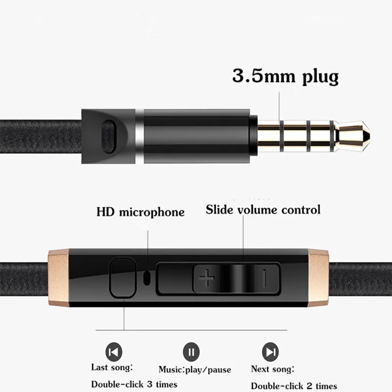 Cinpusen Wired Headphone Bass Stereo Gaming Headset 3.5mm Over-Ear Volume Control Headsets Casque with Mic For PC | Электроника