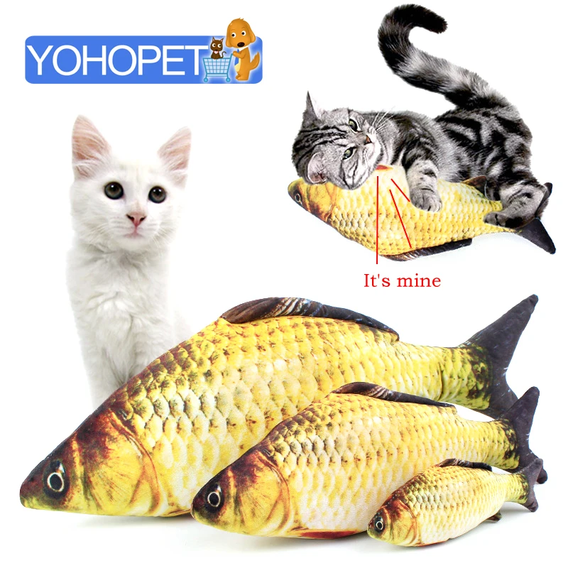 Трава игрушечные карпы обыкновенный карась игрушки кошка искусственная рыба