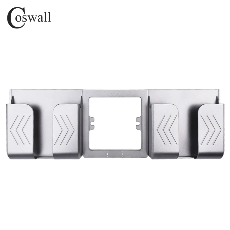 Coswall черная серая настенная розетка держатель для телефона Аксессуары для смартфона подставка поддержка для мобильного телефона один/два держателя для телефона