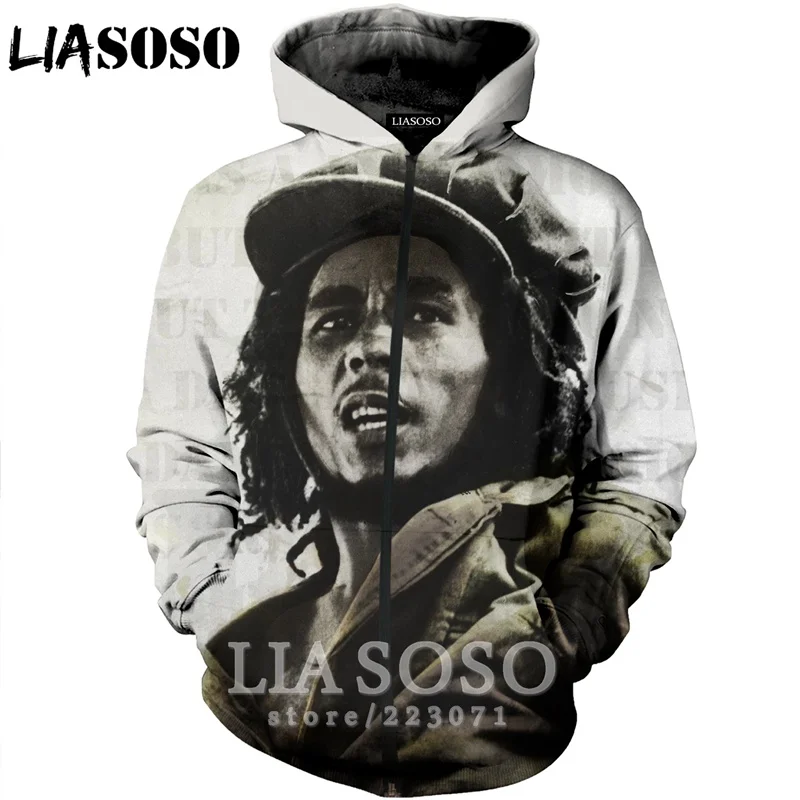 Мужская и Женская толстовка на молнии LIASOSO повседневная унисекс с объемным