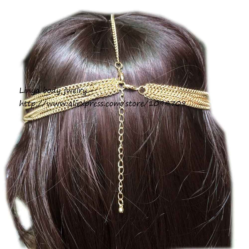 Свадебная цепочка для волос в богемном стиле украшение бохо|wedding bridal|matha pattihead chain |