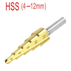 Пагода форма HSS треугольник пагода 4-12 мм пагода Металлический Стальной Шаг сверло отверстие резак инструмент резки один пакет