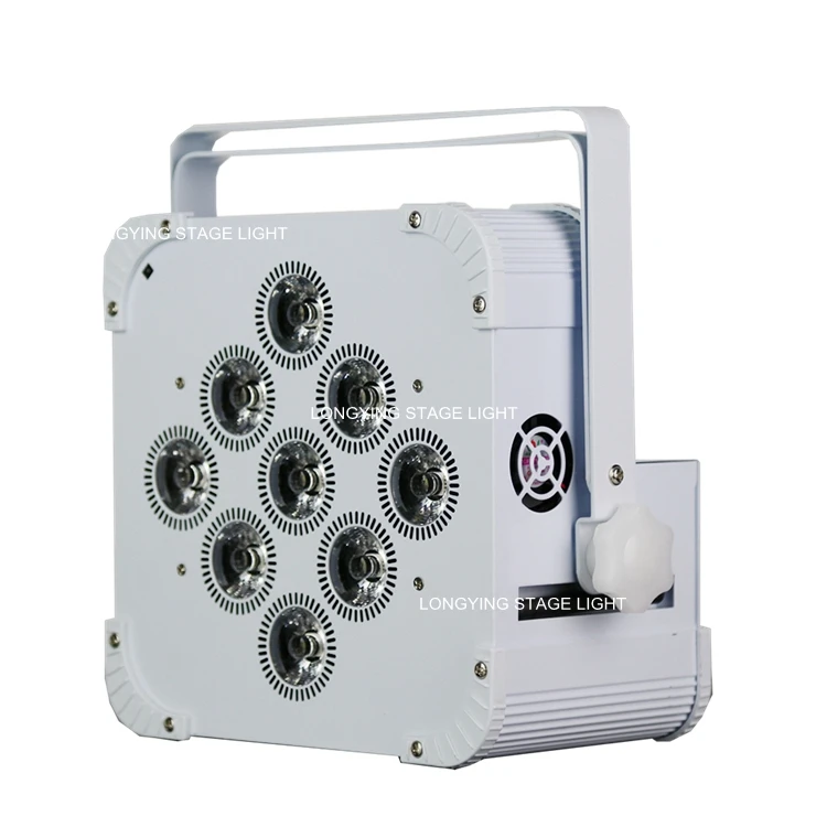 Бесплатная доставка 2 шт./лот 9x18 Вт 6 в 1 RGBWA УФ аккумулятор DMX512 встроенный 4G
