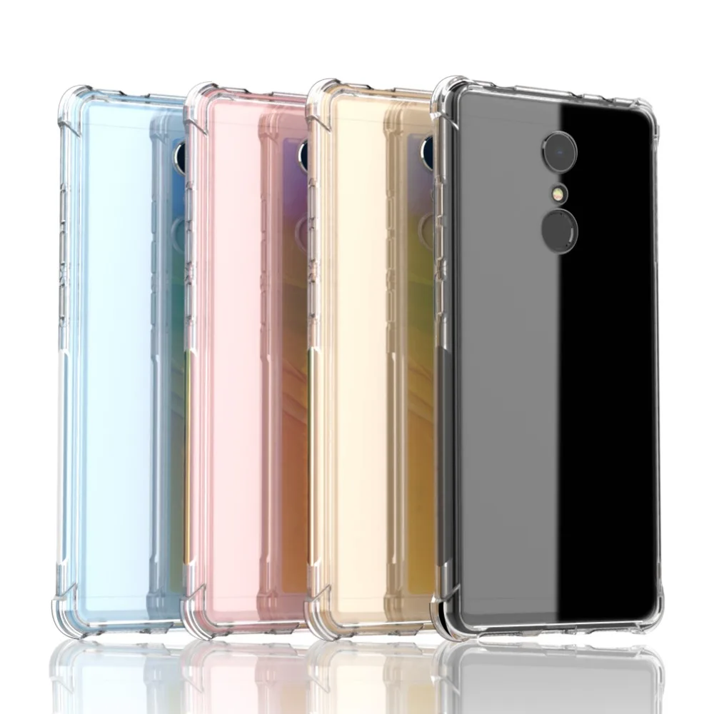 Силиконовый чехол для Xiaomi Redmi 5 Plus матовый прозрачный термополиуретан телефона