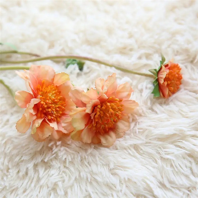 3 шт./партия 7 см мини шелк искусственная Орхидея цветок голова для украшения дома