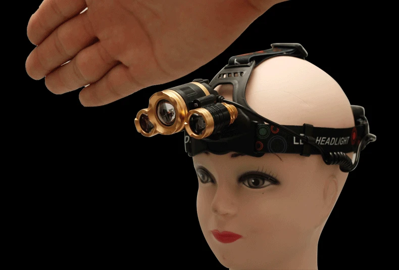 Светодиодный налобный фонарь Водонепроницаемая фара USB ИК датчик движения