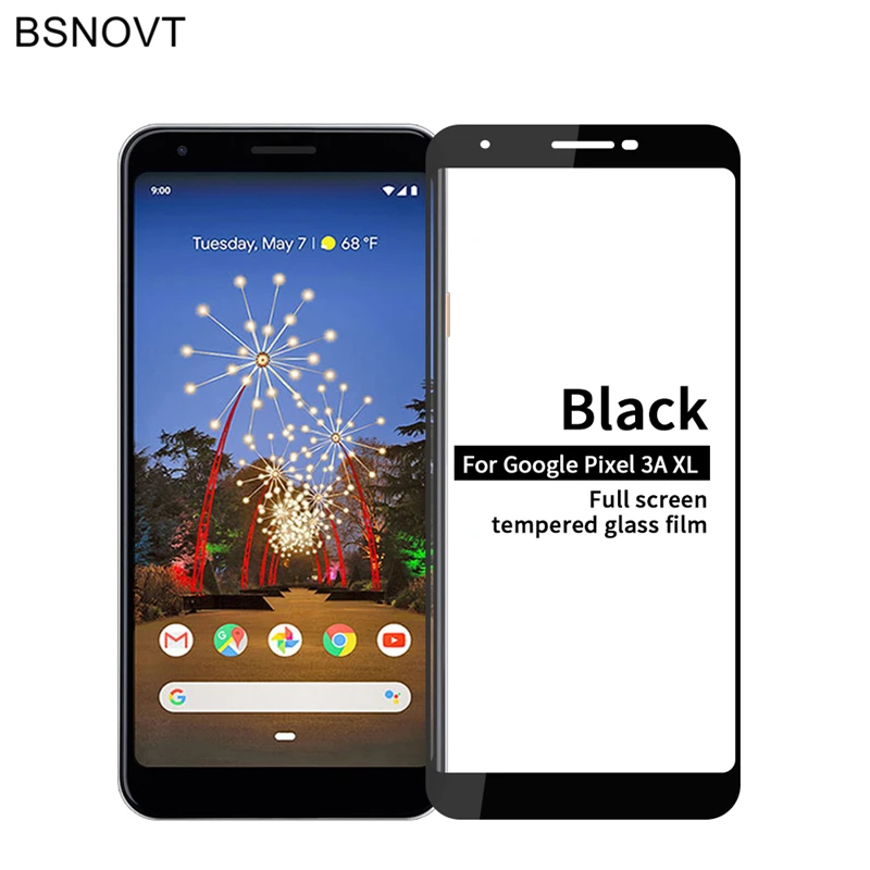 1 шт. 3D закаленное стекло с изогнутыми краями для Google Pixel 3A XL бесшовное Защитное