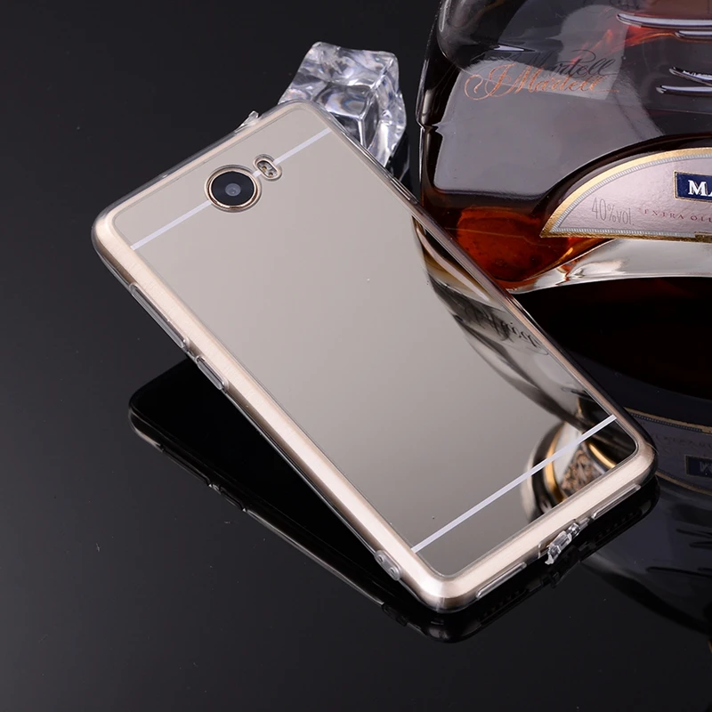 CRIAR HOUSE For Huawei Y3 Y5 Y6 II 2 Y3II Y5II Y6II Honor 5A LYO-L21 Mirror Plating Transparent TPU Soft Silicone Case Cover |