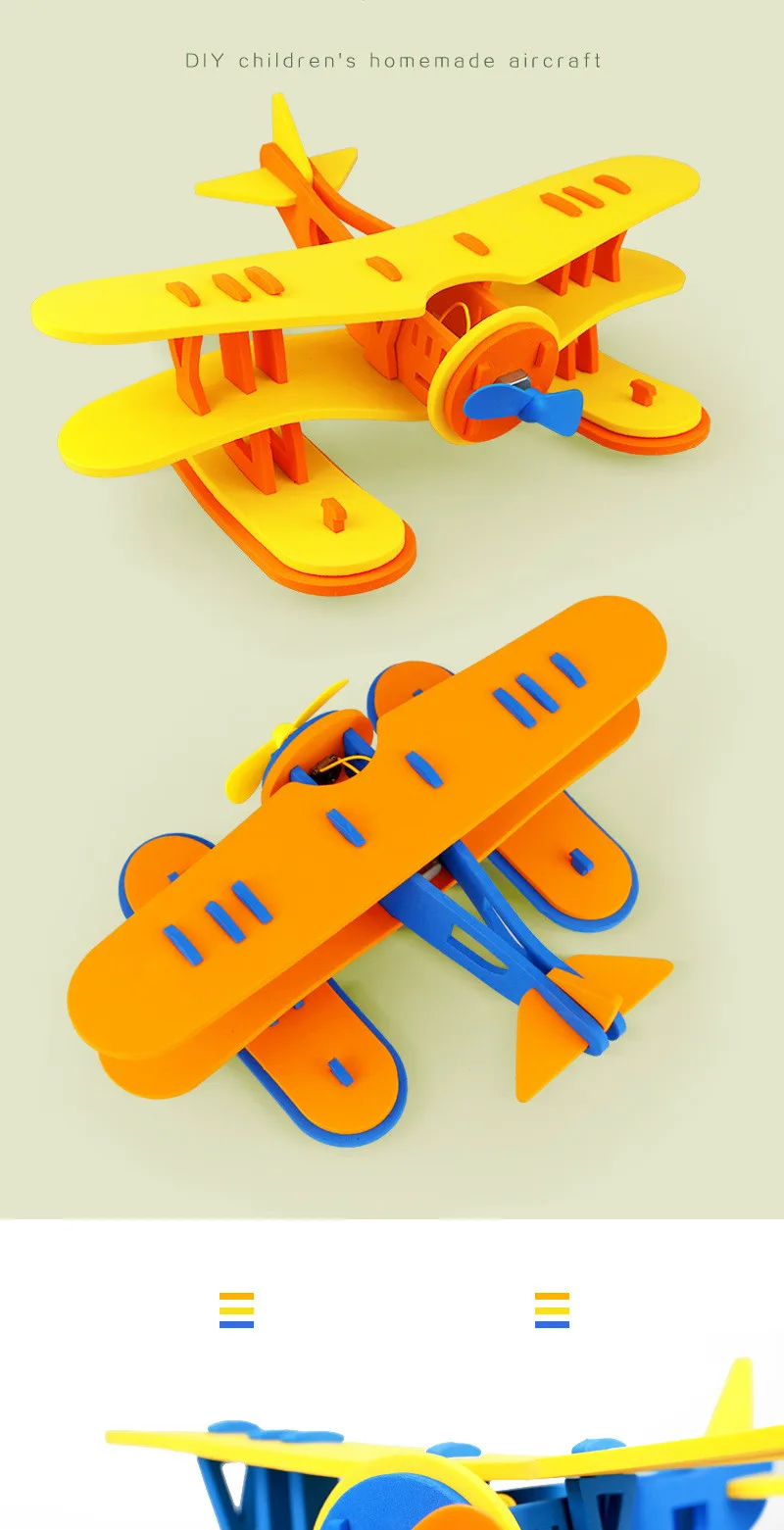 DIY 3D пазл самолет Летающий планер водные самолеты строительство Наружная игрушка модель-пазл подарок для мальчика взрослые дети развивающие игрушки