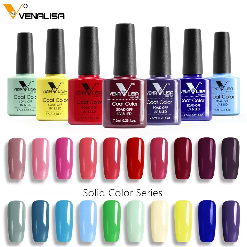 Venalisa 7 5 мл Лак для ногтей Гель лак Soak Off светодио дный LED & UV Salon Gel ногтей|gel polish soak