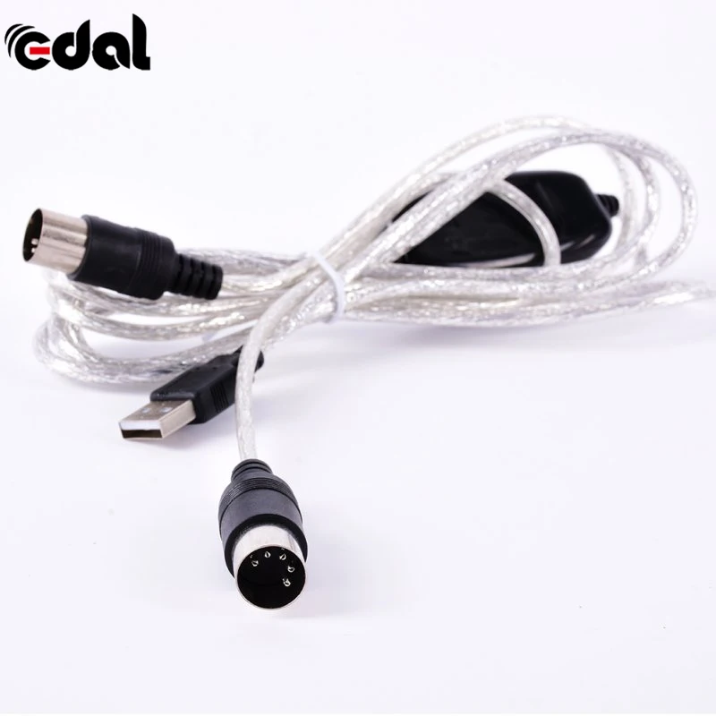 EDAL Nice Hot 5-Pin MIDI Cable line Music Editor To USB Keyboard D66 | Электроника