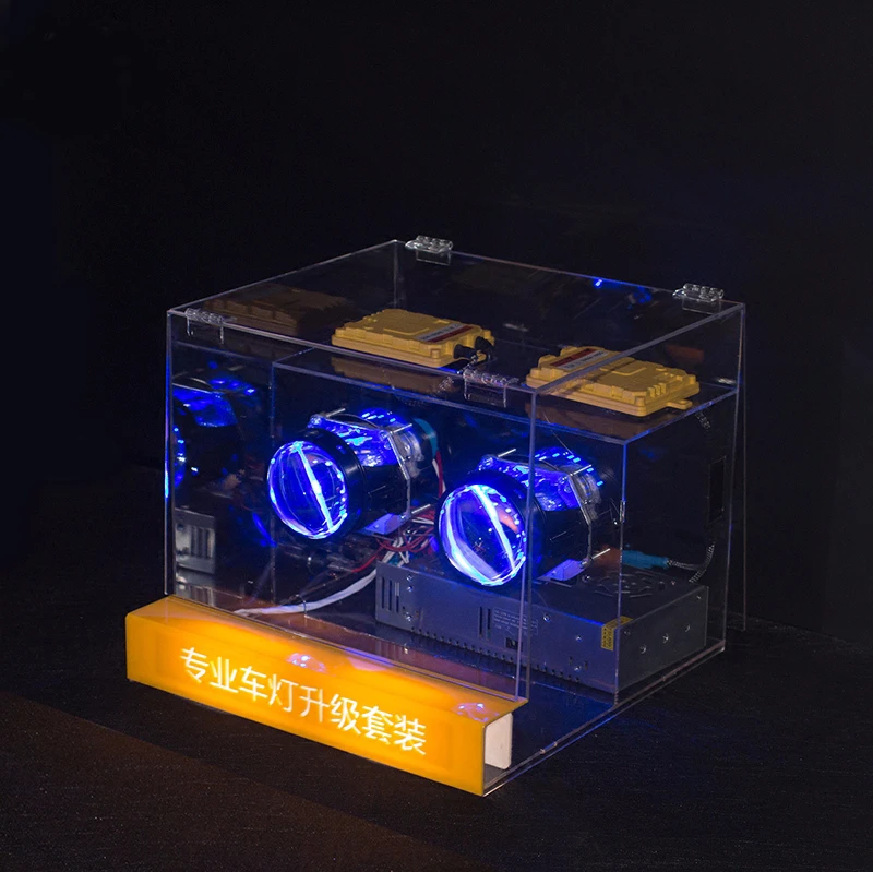 

TAOCHIS Display Box For Hella 3 5 Koito Q5 WST 2.5/3.0 inch Bi-xenon Projector Lens Show to Customer